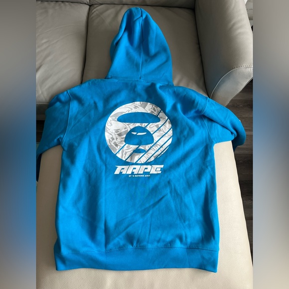 NWT - AAPE by A Bathing Ape (BAPE) Logo Tape Hoodie - Men XL/Women XXL - Picture 10 of 11